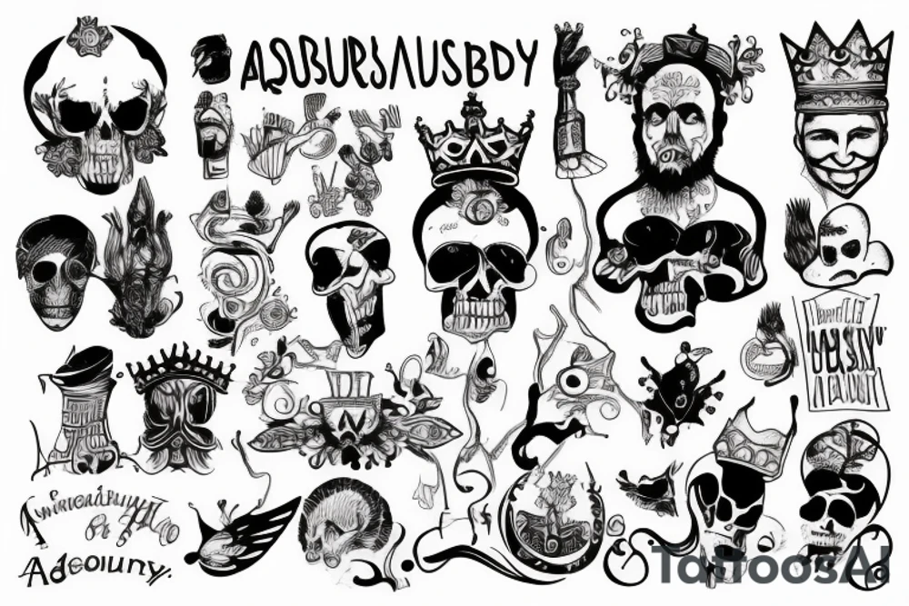 Absurdity is king. tattoo idea
