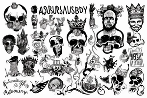 Absurdity is king. tattoo idea