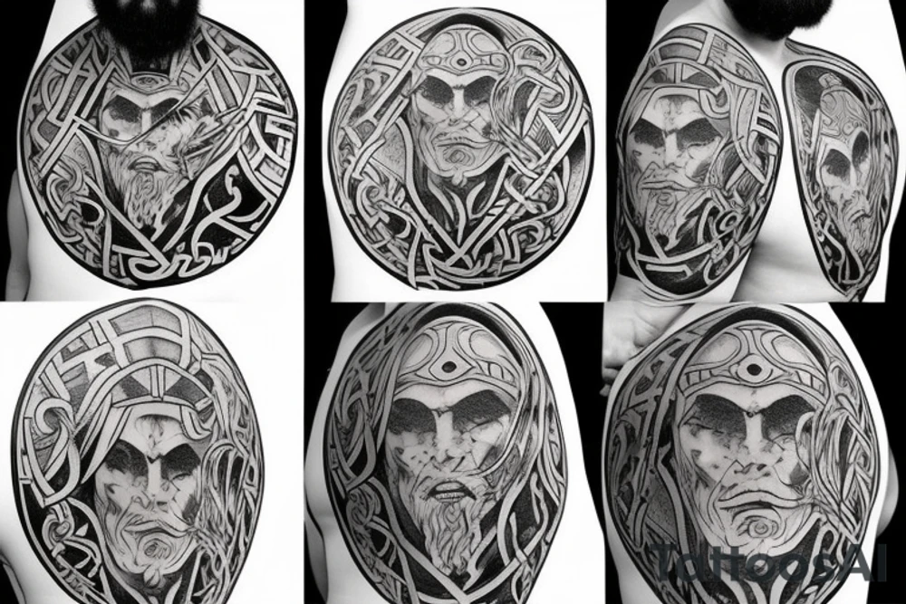 Viking warrior tattoo idea