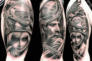 Viking warrior tattoo idea