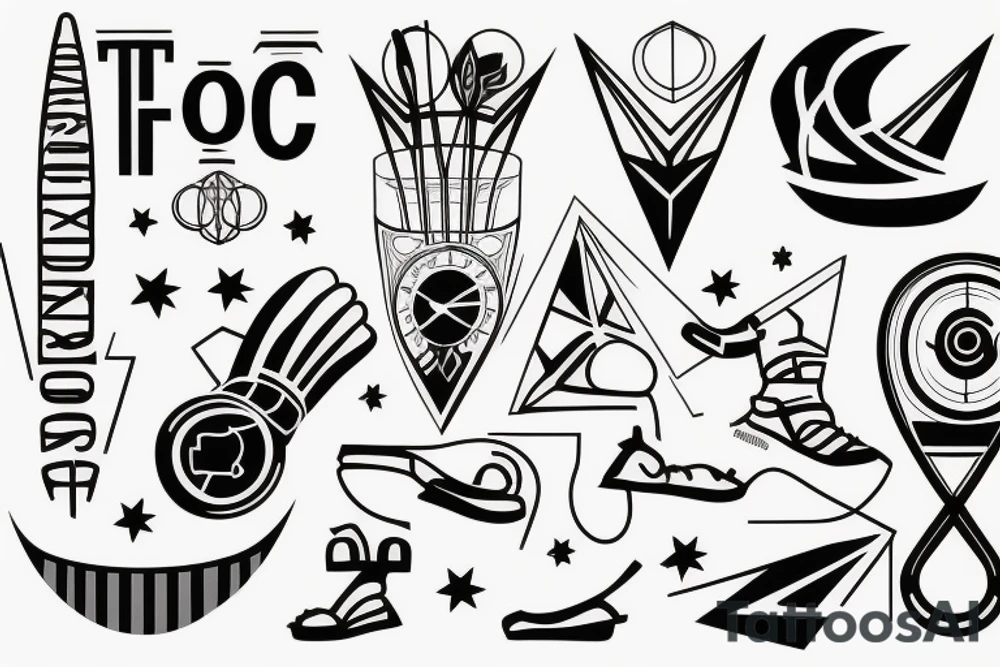 Track and Field tattoo idea