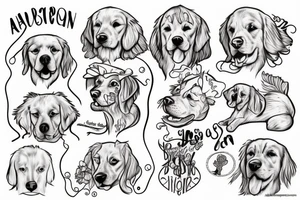 Golden Retriever tattoo idea
