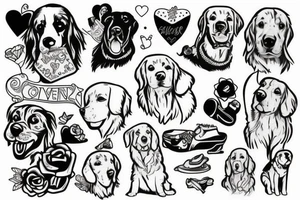 Golden Retriever tattoo idea