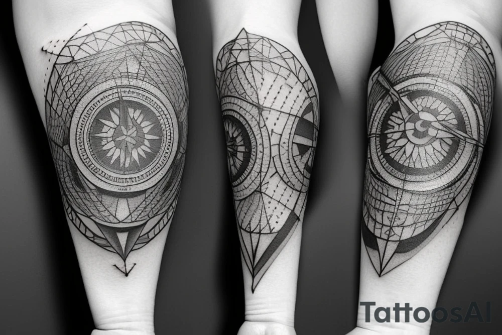 Compass tattoo idea