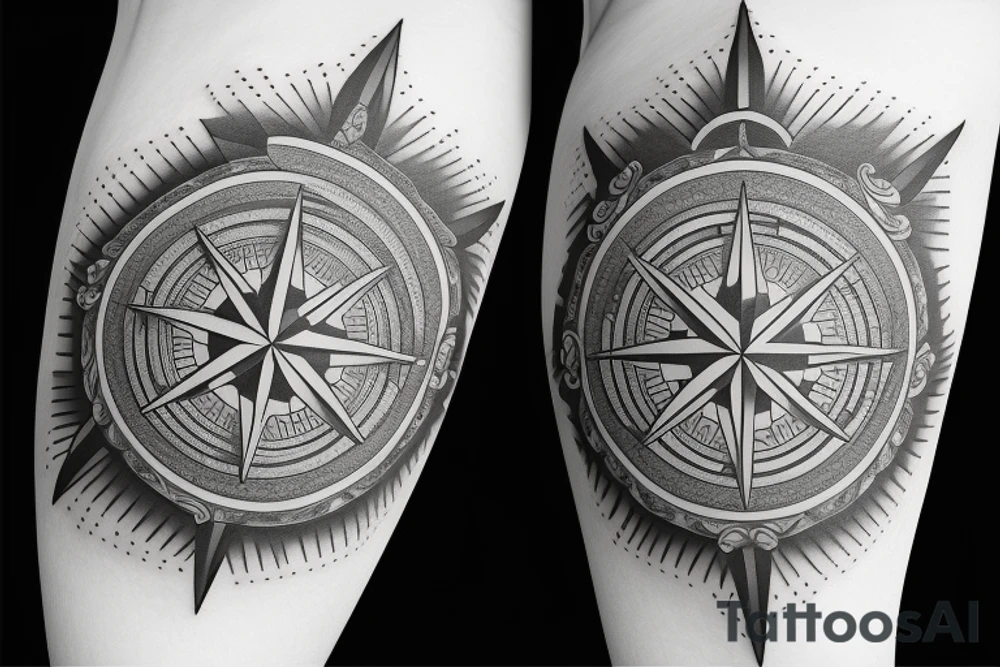 Compass tattoo idea
