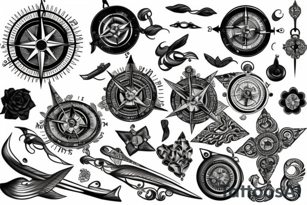 Compass tattoo idea