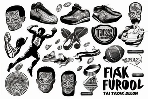Track and field tattoo idea