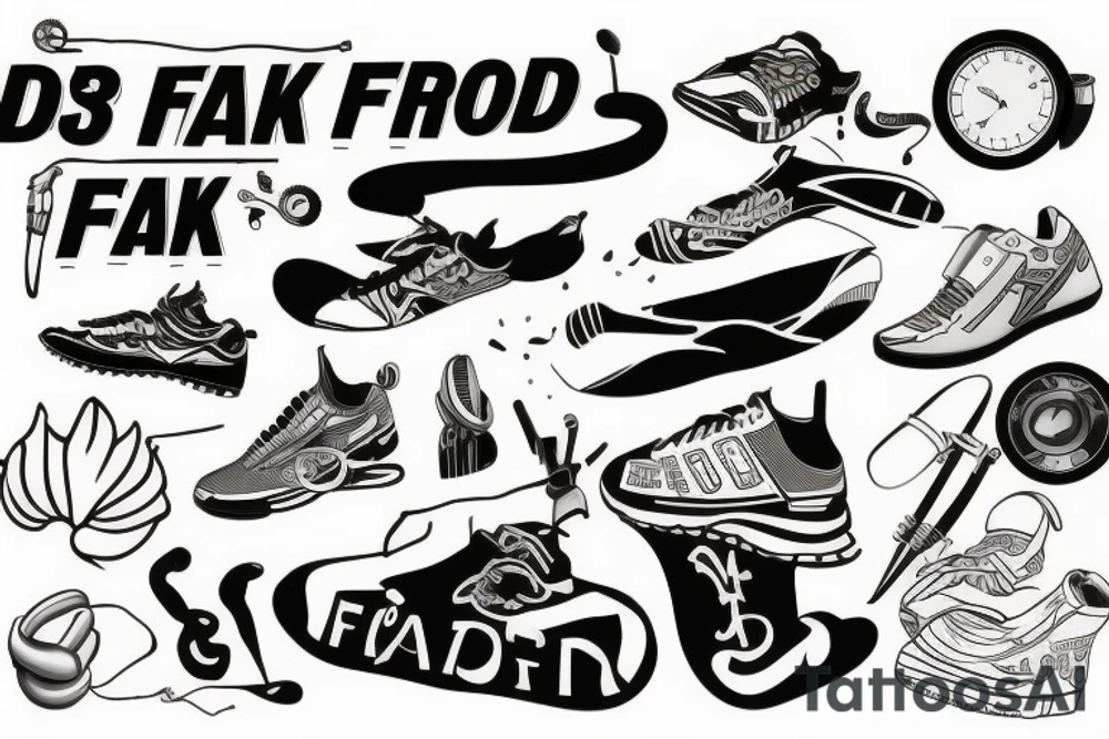 Track and field tattoo idea