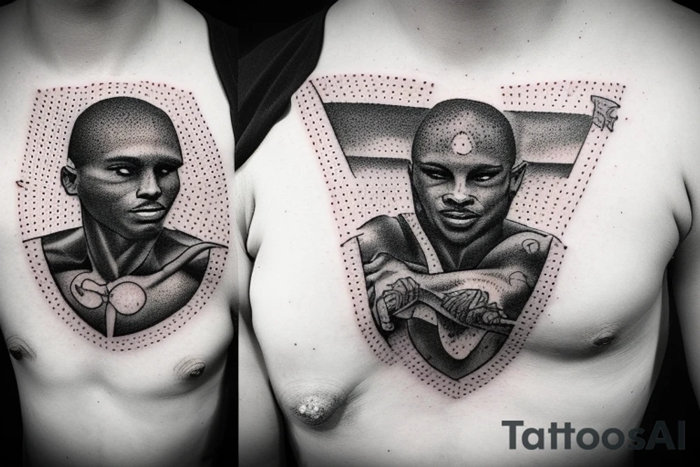 Track and field tattoo idea