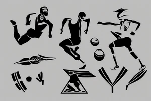 Track and field tattoo idea