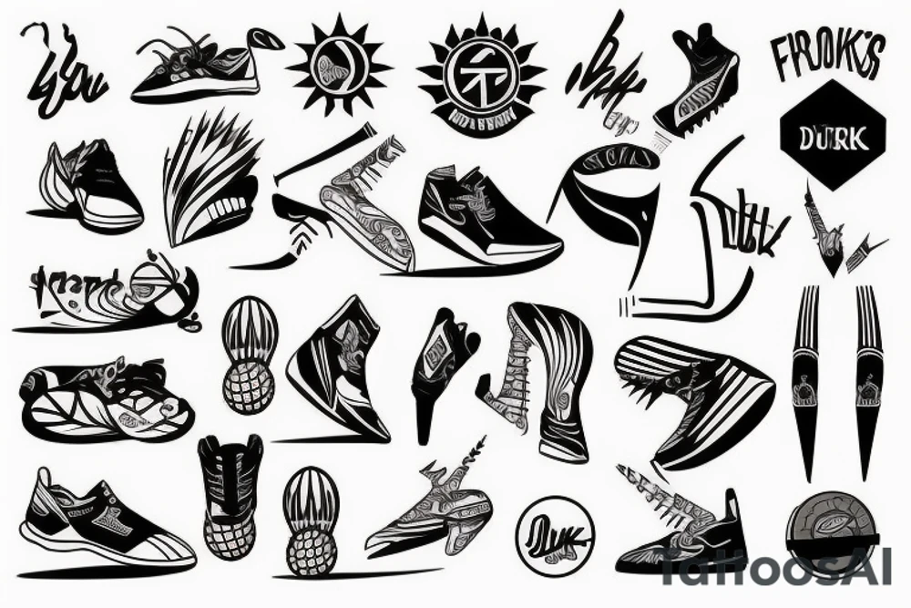 Track and Field Spikes tattoo idea