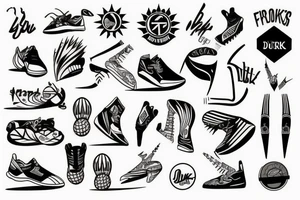 Track and Field Spikes tattoo idea