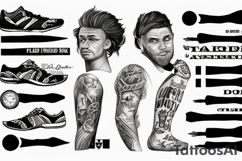 Track and Field Spikes tattoo idea