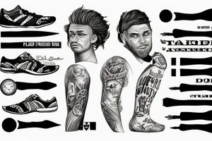 Track and Field Spikes tattoo idea