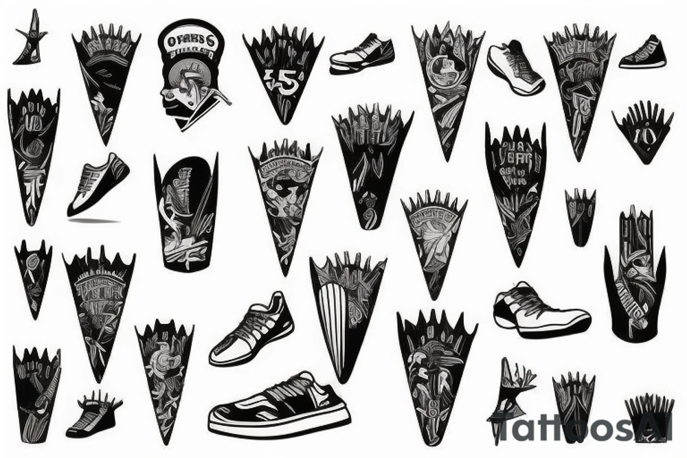 Track and Field Spikes tattoo idea