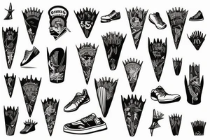 Track and Field Spikes tattoo idea