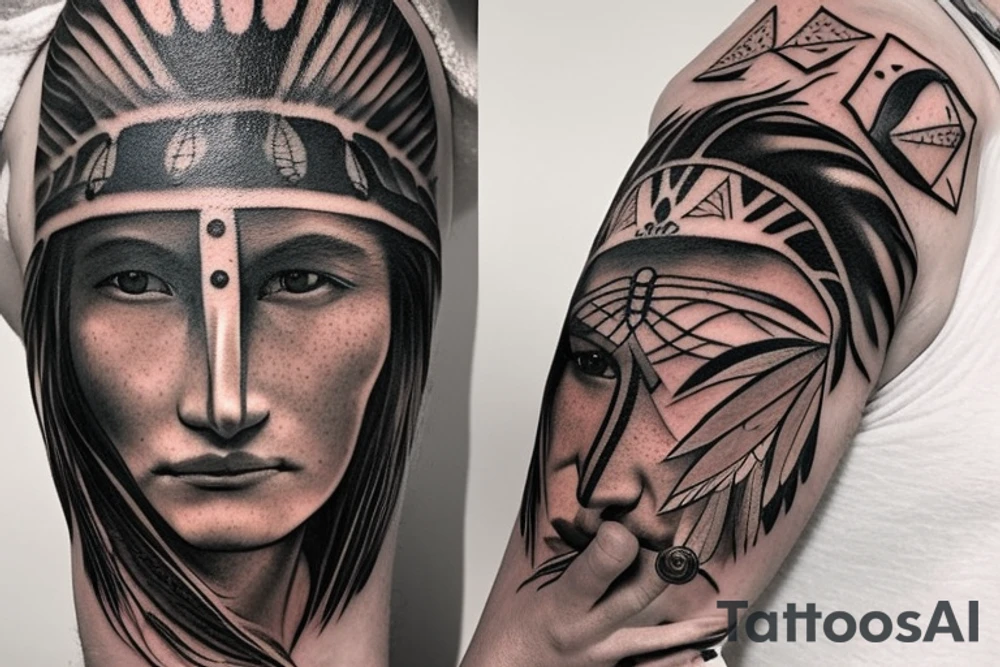 The Native American spirit animal was a powerful and enigmatic creature, which could take many forms and speak with the voices of the earth, sky, and sea. It possessed an otherworldly grace and an ancient wisdom that transcended the boundaries of time and space, guiding its human companion through great trials and triumphs alike. tattoo idea