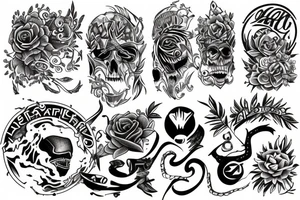 Island sleeve tattoo idea