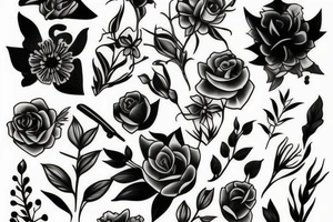 Florals tattoo idea