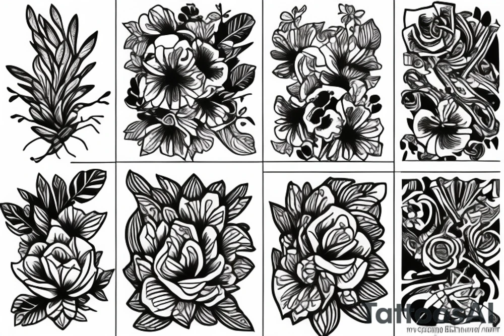 Florals tattoo idea