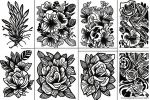 Florals tattoo idea