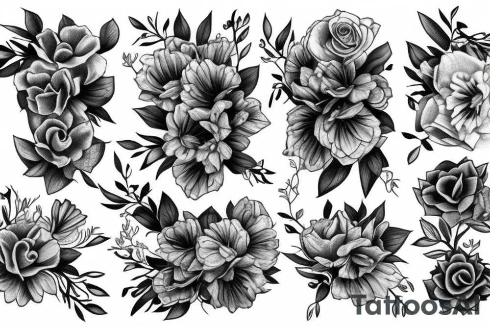 Florals tattoo idea