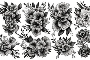Florals tattoo idea