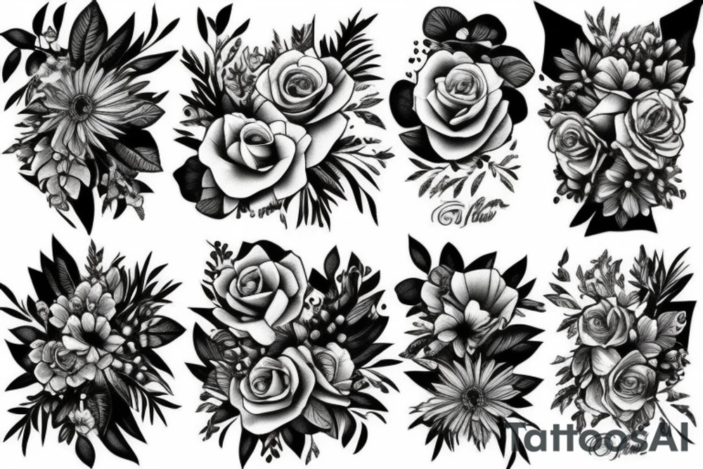 Florals tattoo idea