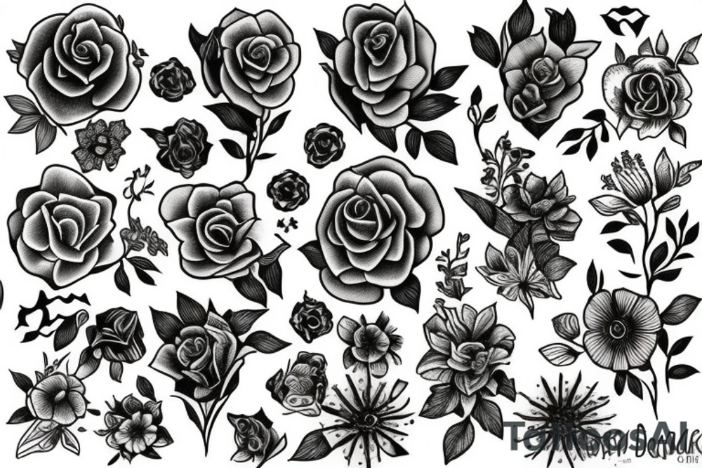 Florals tattoo idea