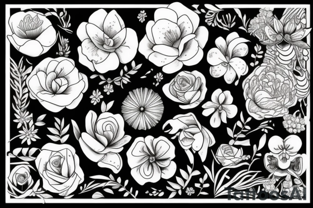 Florals tattoo idea