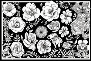 Florals tattoo idea