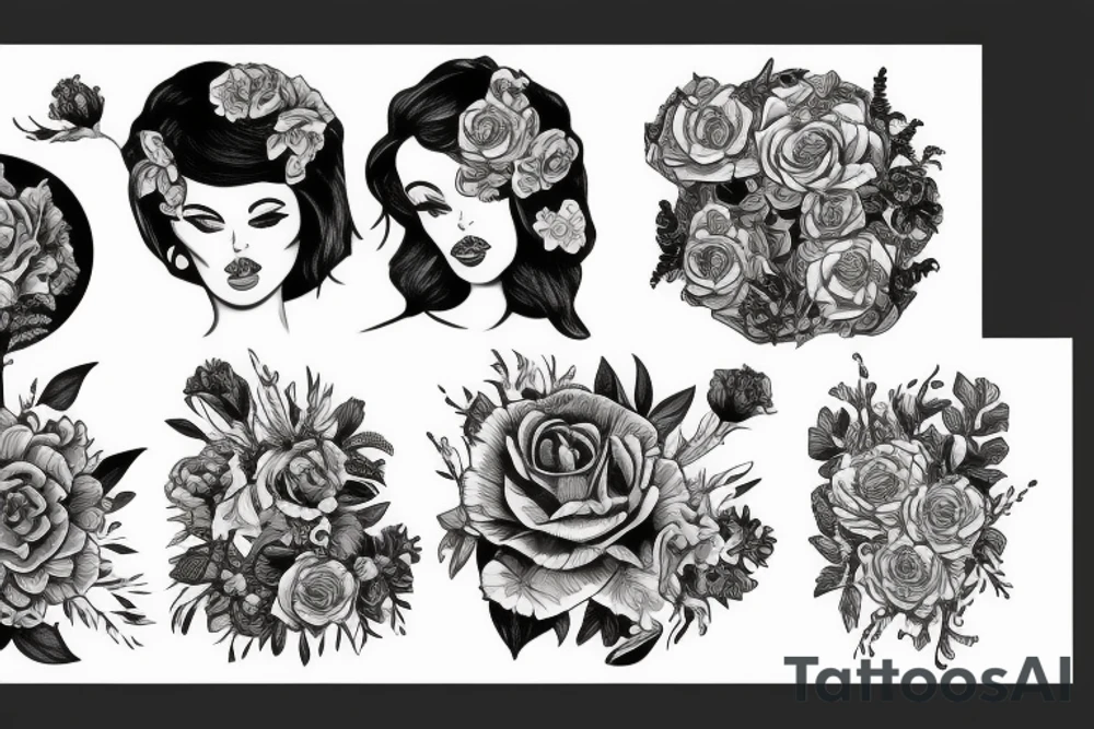 Florals tattoo idea