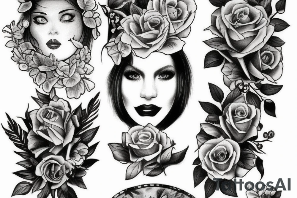 Florals tattoo idea