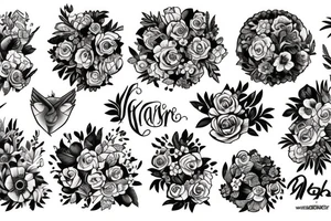 Florals tattoo idea