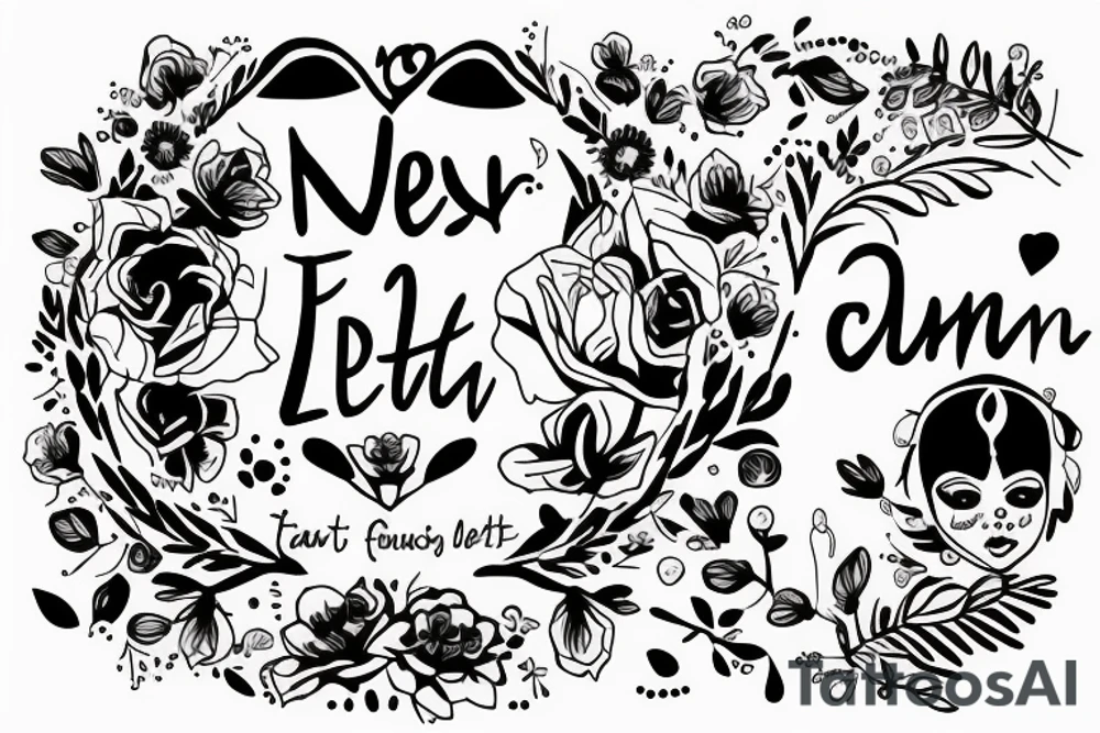 A text with my late daughter Fenja, who died on 17.11. tattoo idea