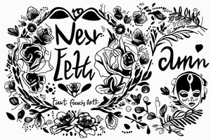 A text with my late daughter Fenja, who died on 17.11. tattoo idea