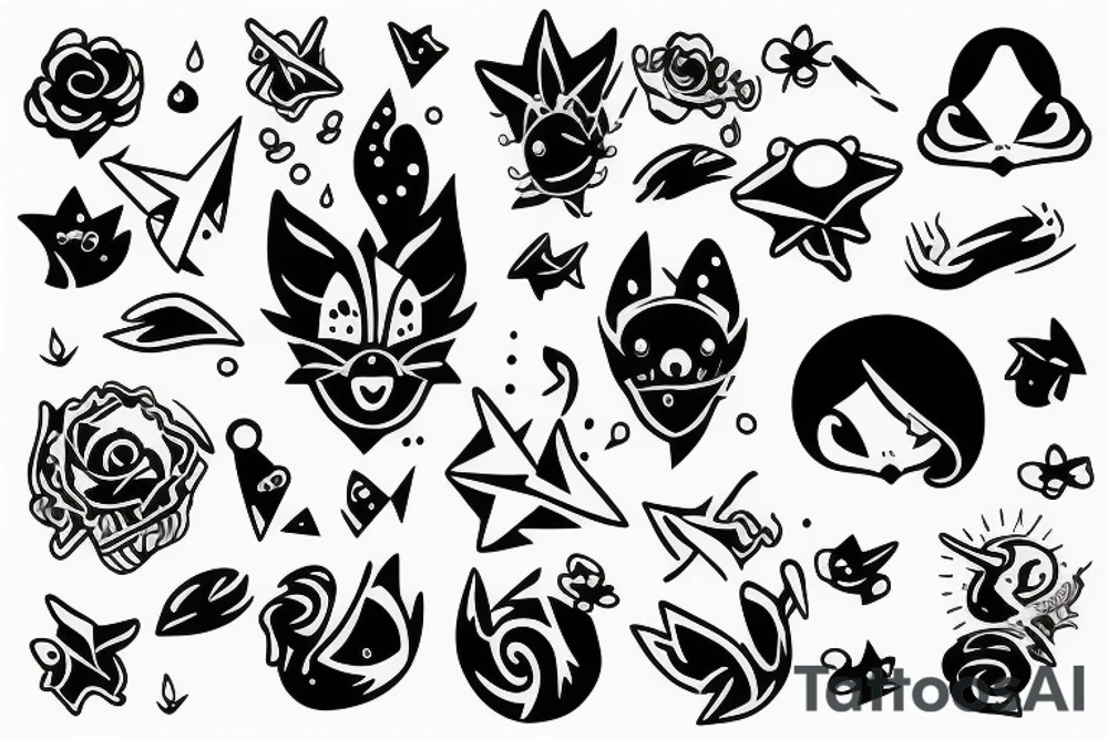 small cute dyno tattoo idea