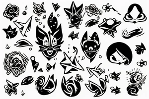 small cute dyno tattoo idea