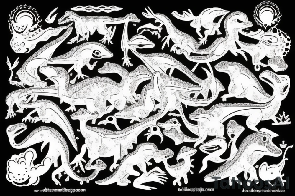 small dinosaur tattoo idea
