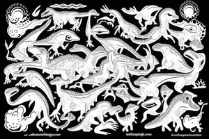 small dinosaur tattoo idea