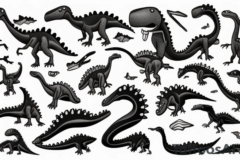 small dinosaur tattoo idea