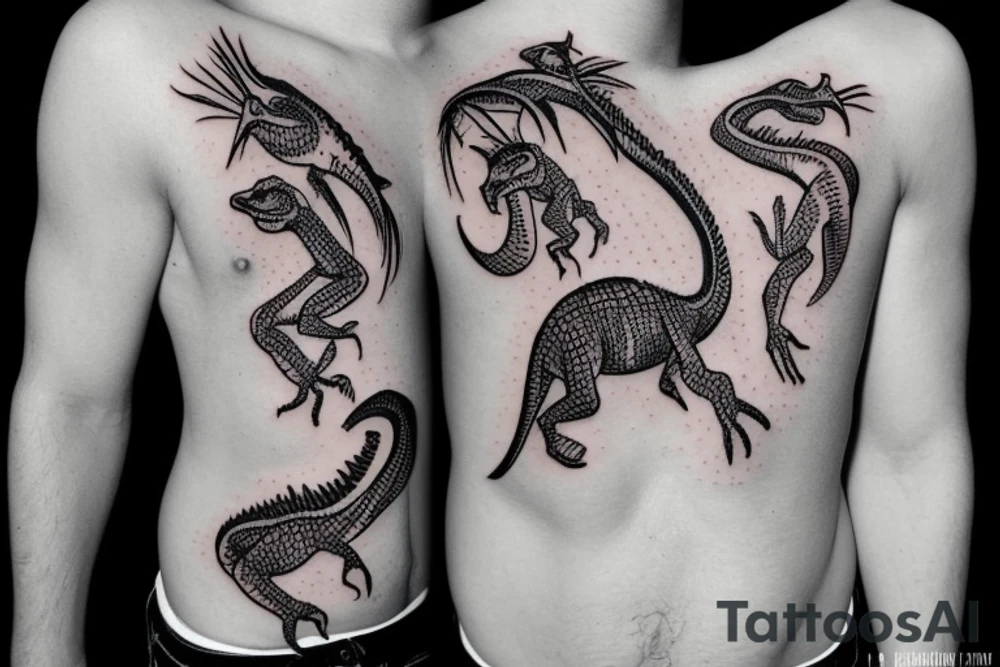 small dinosaur tattoo idea