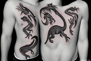 small dinosaur tattoo idea