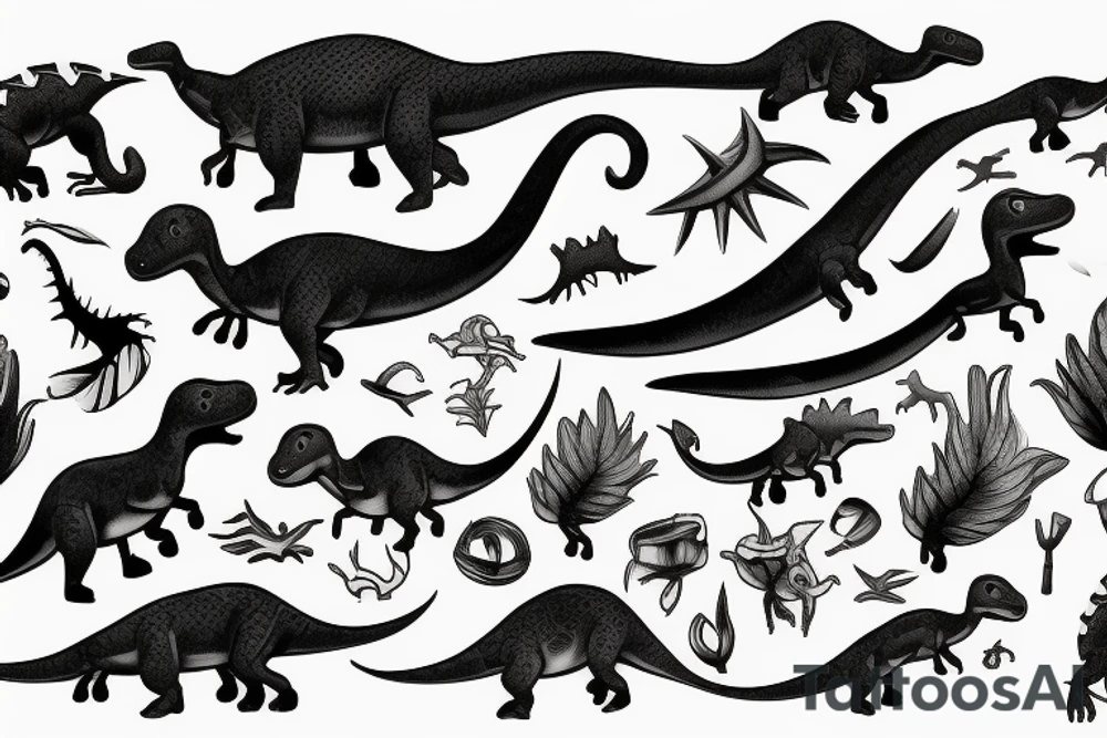small dinosaur tattoo idea