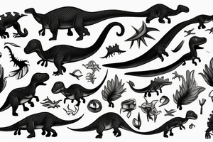 small dinosaur tattoo idea