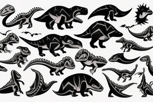 small dinosaur tattoo idea