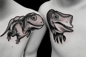 small dinosaur tattoo idea