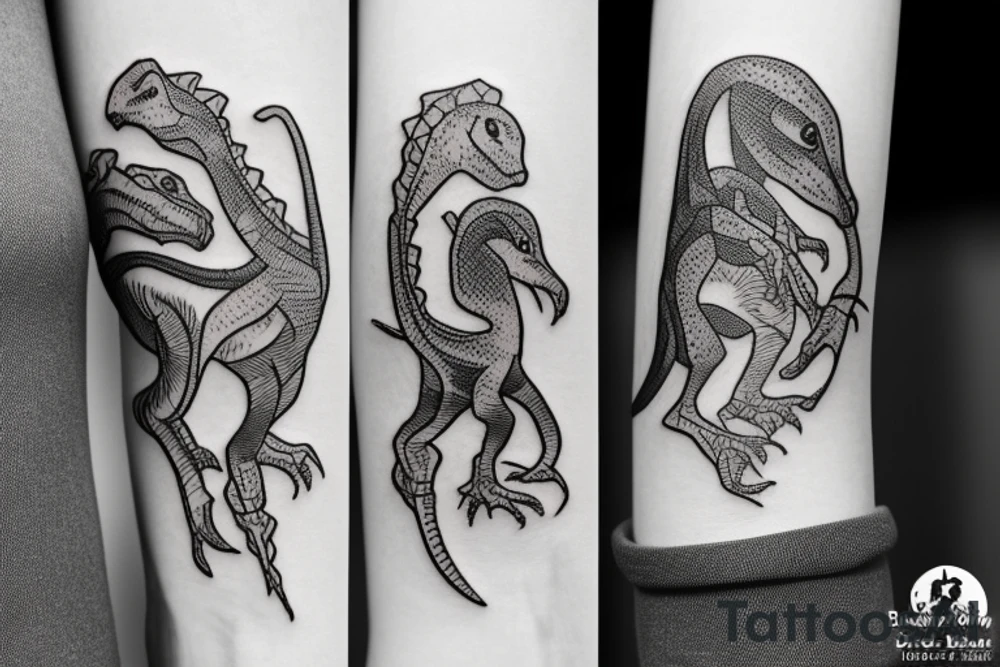 small dinosaur tattoo idea