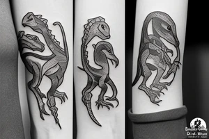 small dinosaur tattoo idea