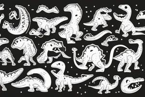 small dinosaur on fire tattoo idea